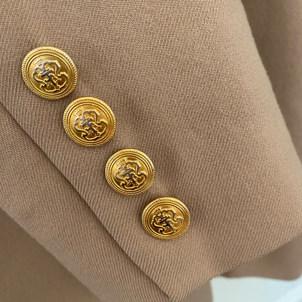 Talbots Beige Single-Button Blazer - image 4